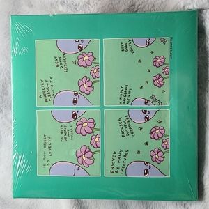 Strange Planet Box Alien 8" Spring Flowers & Bees Art Wall Print